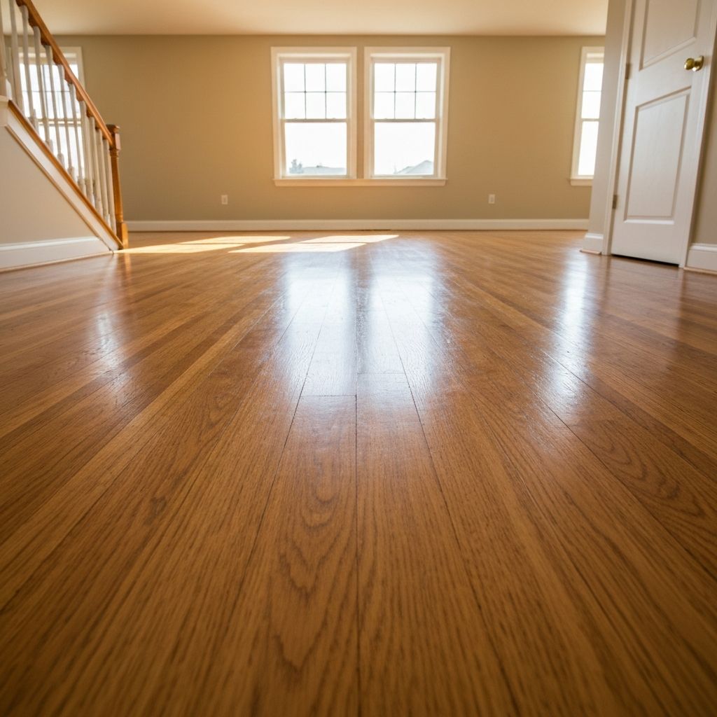 Hardwood floor refinishing result Toronto